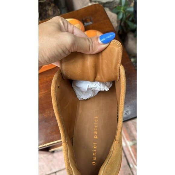 DANIEL PATRICK Size 9 Men's Orange Low Top Shoes Designer Used - Picture 8 of 11